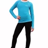 IceDress - Figure Skating Longsleeve (Turquoise With White)