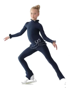 IceDress Figure Skating Outfit - Thermal - Minx (Dark Grey Blue With White) -Online Skating Store 0525acaf496a 31942 74528.1582440977