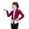 IceDress Figure Skating Jacket - Thermal - Benefit (Marsala With White And Black)