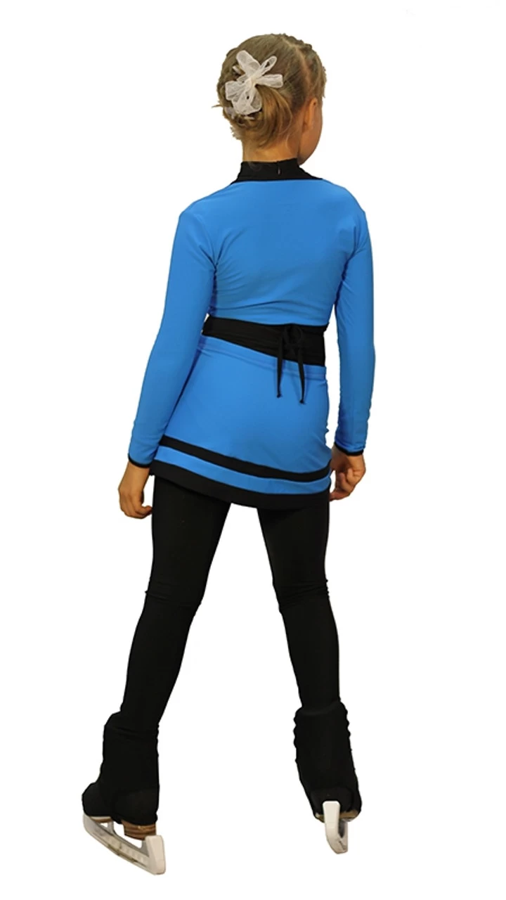 IceDress - Figure Skating Skirts -Line (Blue And Black) 3 IceDress - Figure Skating Skirts -Line (Blue And Black) - Image 3