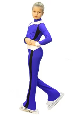 IceDress - Figure Skating Training Overalls - Skating (Cornflower, Black And White ) -Online Skating Store 07948c87f4a2 83780 09004.1582453016