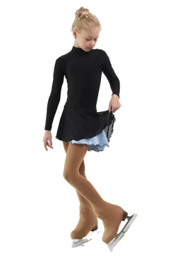 IceDress - Figure Skating Skirts - Harmony (Black With Pearl Blue ) -Online Skating Store 0b57076c570d 50500 13808 45822.1582513409