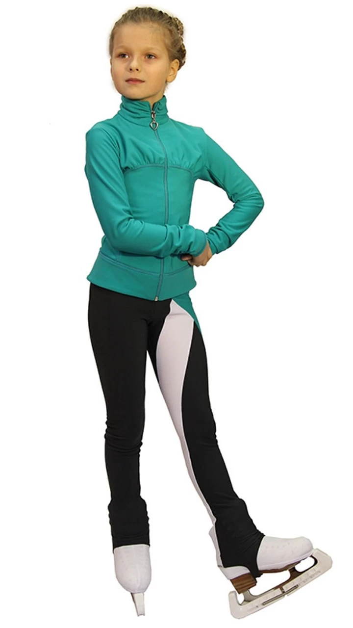 IceDress Figure Skating Outfit - Thermal - Twizzle-8 (Mint) 2 IceDress Figure Skating Outfit - Thermal - Twizzle-8 (Mint) - Image 2