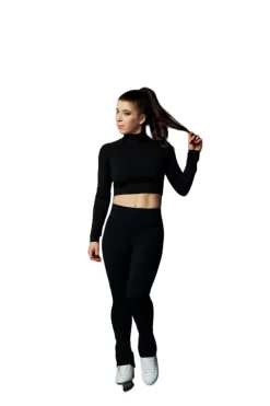 Elite Xpression - Turtleneck Black Crop Top