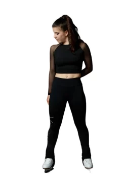 Elite Xpression - Reversible Crossed Black Shirt With Mesh Sleeve