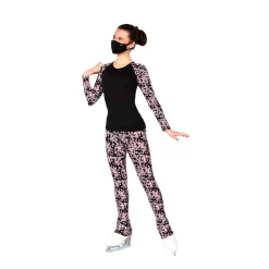 Jerry's S412 Daisy Print Figure Skating Top