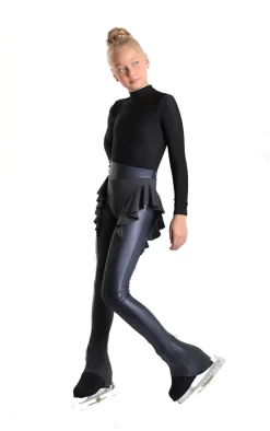 IceDress -Figure Skating Thermal Figure Skating Pants - Galaxy (Grey)