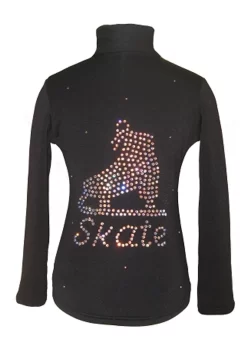 Black Jacket With "Skate" Applique