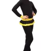 IceDress - Figure Skating Training Overalls - Valley (Black With Yellow)