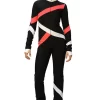 IceDress - Figure Skating Training Overalls - Quad (Black, Coral And White)