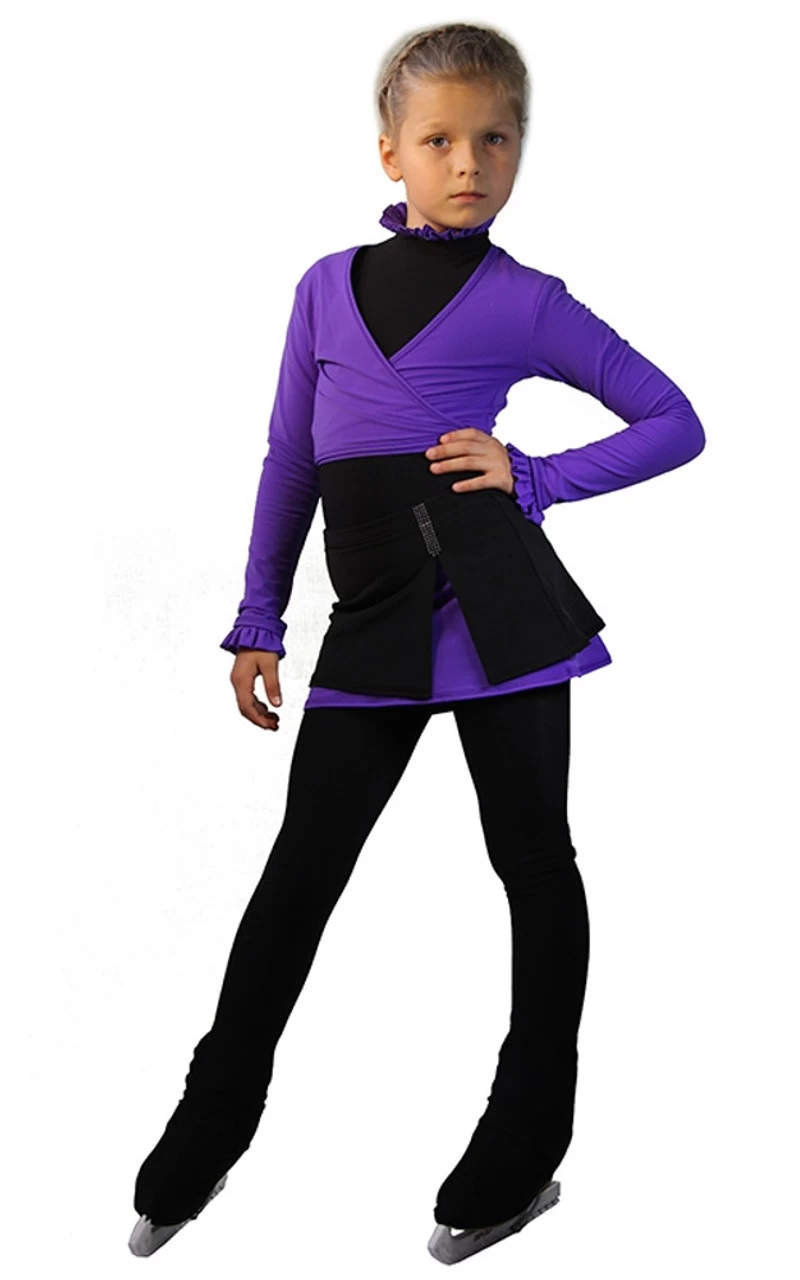 IceDress Figure Skating Outfit - Thermal - Rogue (Purple) 2 IceDress Figure Skating Outfit - Thermal - Rogue (Purple) - Image 2