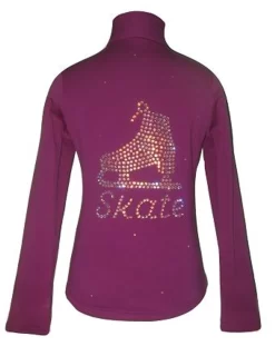 Purple Jacket With "Skate" Applique