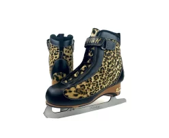 American Athletic -Soft Boot Cheetah Figure Skates