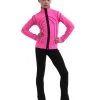 IceDress Figure Skating Jacket - Thermal - Kant (Hot Pink With Black)