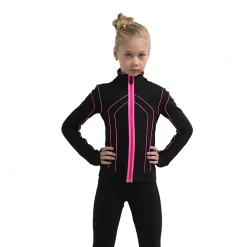 IceDress Figure Skating Jacket - Thermal - Kant (Black With Hot Pink) -Online Skating Store 1 38938 75049 27594.1582519371
