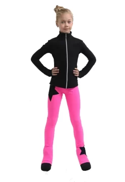 IceDress Figure Skating Jacket - Thermal - Disco Dance (Black With Hot Pink) -Online Skating Store 1 46174 27105 53657.1582511033