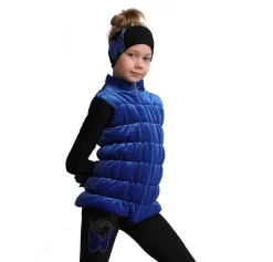 IceDress Figure Skating Vest - Thermal - Velvet (Cornflower) -Online Skating Store 1 62978 93554 58589.1582457820