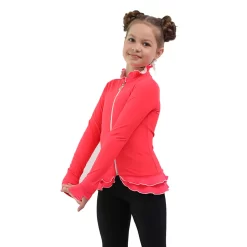 IceDress Figure Skating Jacket - Thermal - Minx (Coral, White. Black) -Online Skating Store 1 63768 73863 12927.1582532361