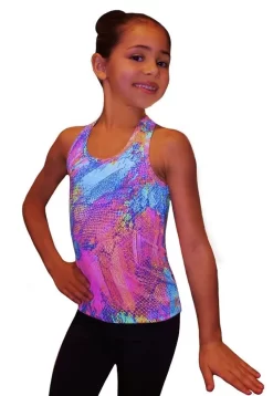 Ice Skating Tank Top - Neon Lights