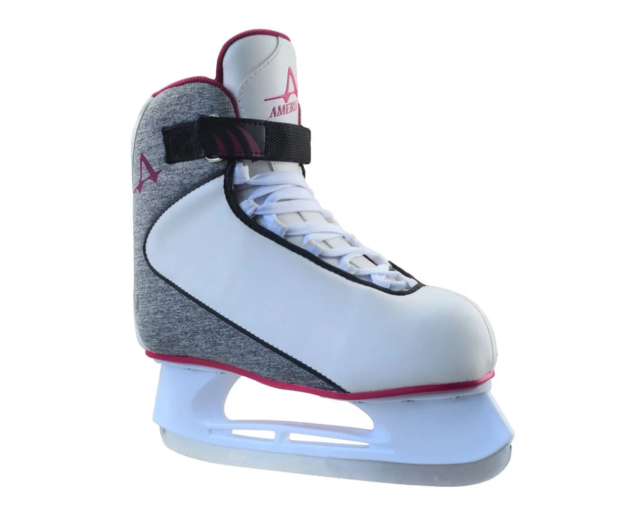 American Athletic -Soft Boot Hockey Skate -Women's (White And Grey) 1 American Athletic -Soft Boot Hockey Skate -Women's (White And Grey)
