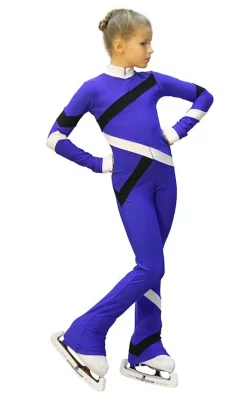 IceDress - Figure Skating Training Overalls - Quad (Cornflower, Black And White) -Online Skating Store 1b6c9f9a239f 35081 63041.1582461198