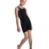 Icedress - Racerback Tank And Shorts (Black And Emerald)
