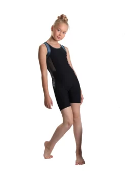 Icedress - Racerback Tank And Shorts (Black And Emerald)