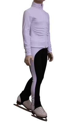 IceDress Figure Skating Thermal Jacket - Drape-2 (White)