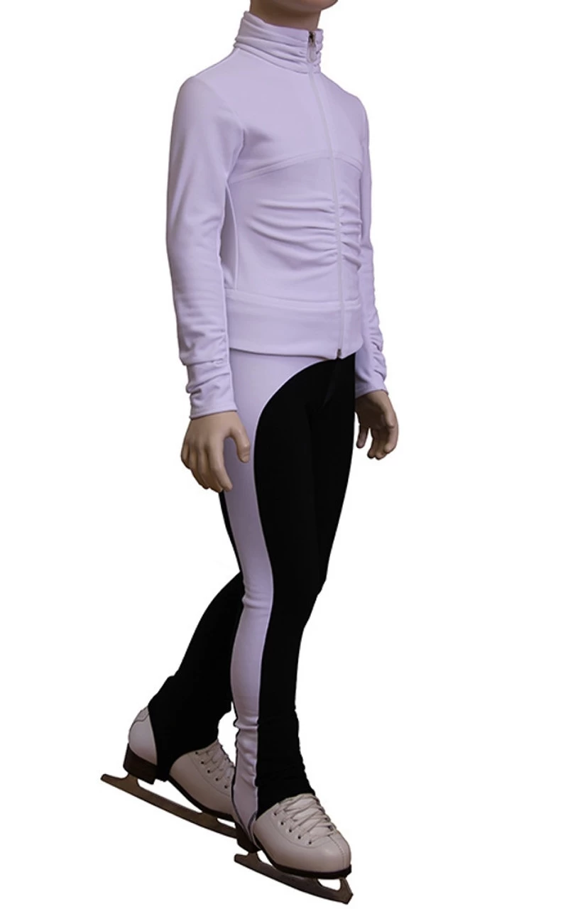IceDress Figure Skating Thermal Jacket - Drape-2 (White) 1 IceDress Figure Skating Thermal Jacket - Drape-2 (White)