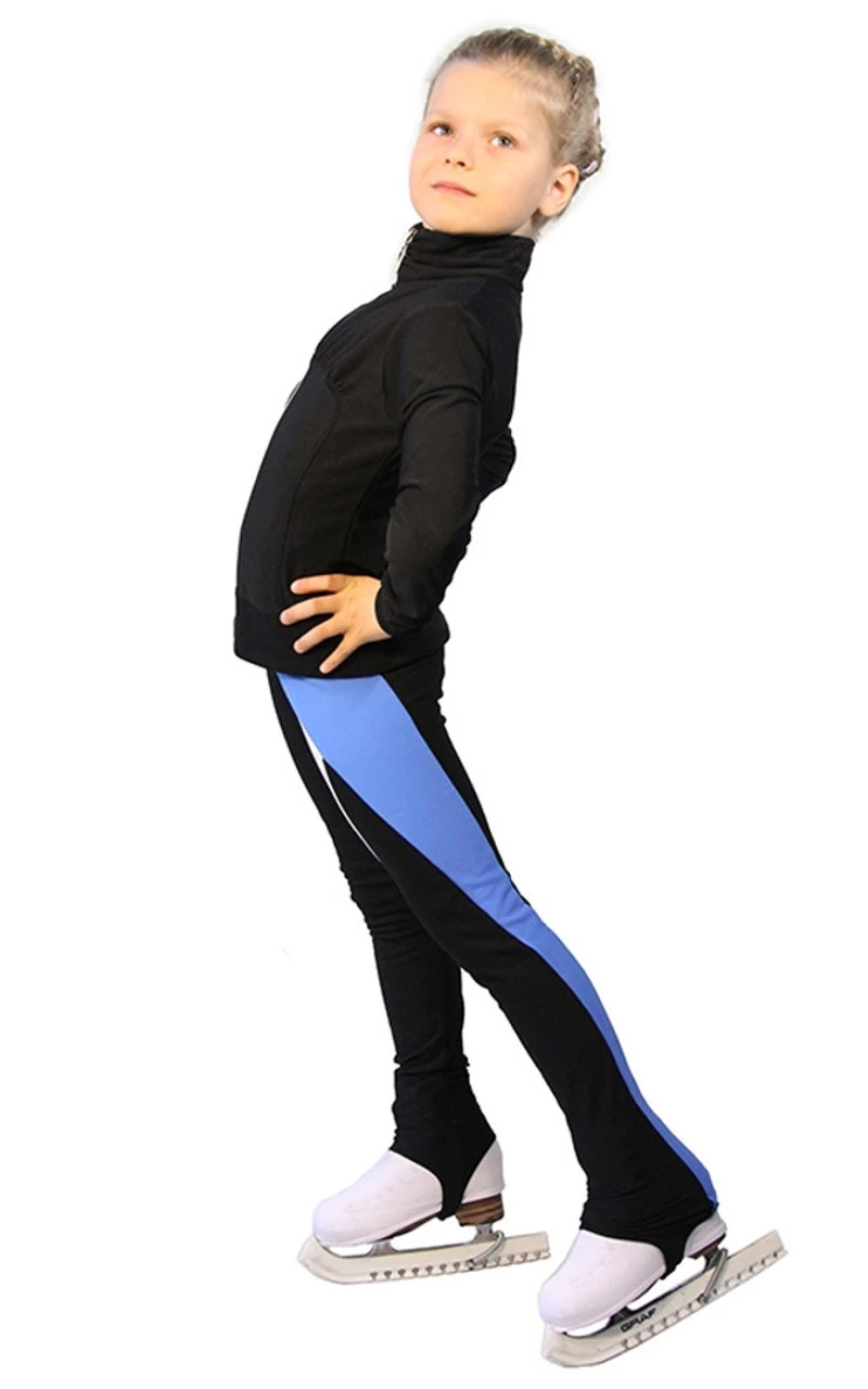 IceDress Figure Skating Outfit - Thermal - Twizzle-8 (Black) 2 IceDress Figure Skating Outfit - Thermal - Twizzle-8 (Black) - Image 2