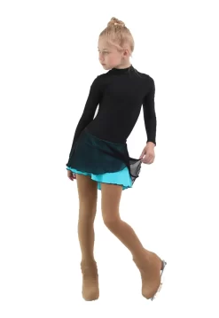 IceDress - Figure Skating Skirts - Harmony (Black With Turquoise ) -Online Skating Store 2827f357a918 34711 21466 88844.1582513594