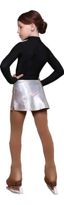IceDress - Figure Skating Skirts - Neon Sky (Silver With Black) -Online Skating Store 291741f1b221 90806.1601464369