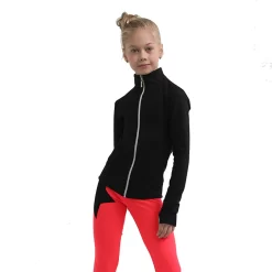 IceDress Figure Skating Jacket - Thermal - Disco Dance (Black With Hot Coral) -Online Skating Store 2 03843 18716 88084.1582514727