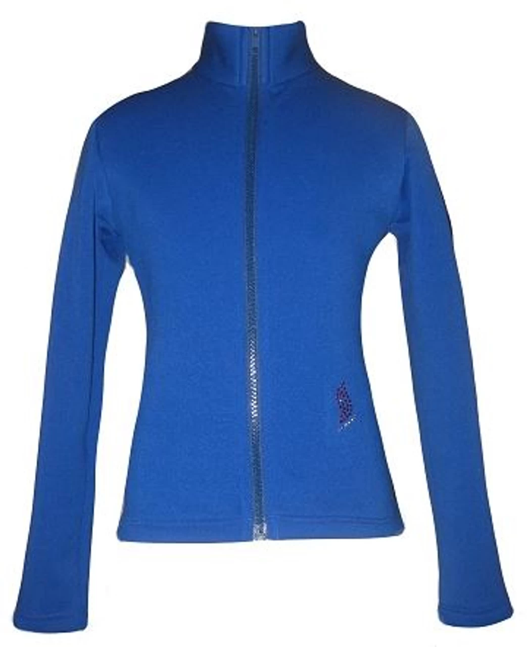 Blue Figure Skating Jacket With "Layback" Applique 2 Blue Figure Skating Jacket With "Layback" Applique - Image 2