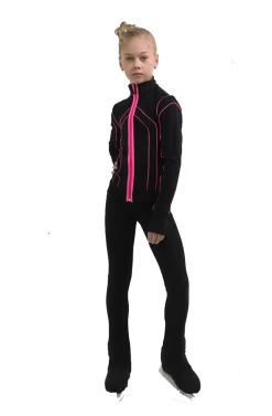 IceDress Figure Skating Pants - Thermal - Kant (Black With Hot Pink) -Online Skating Store 2 35959 38352 62912.1582523397