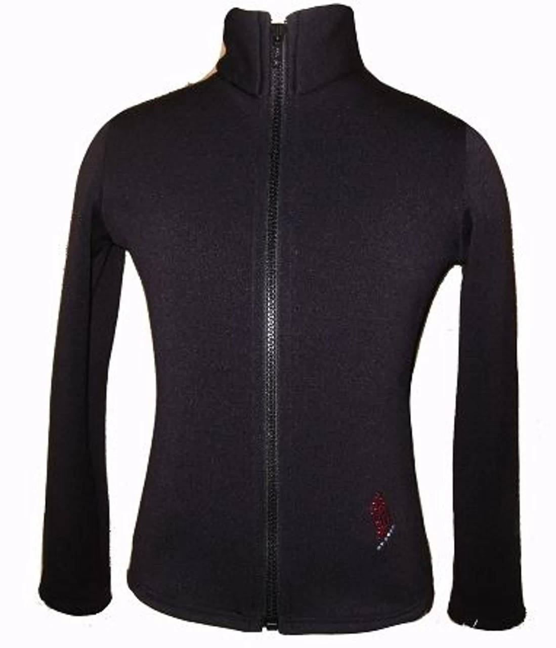 Figure Skating Jacket - "Stars Trio" Rhinestones Applique 2 Figure Skating Jacket - "Stars Trio" Rhinestones Applique - Image 2