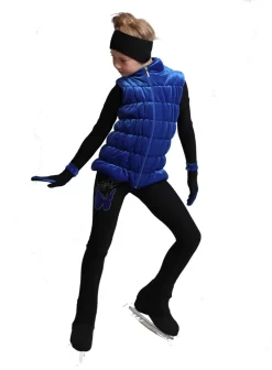 IceDress Figure Skating Vest - Thermal - Velvet (Cornflower) -Online Skating Store 2 80074 75597 68478 86097.1582522058
