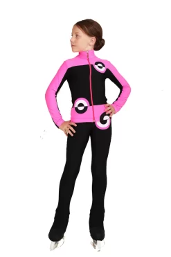 IceDress Figure Skating Pants - Thermal - Bubble Gum (Black, Hot Pink) -Online Skating Store 2 95181 89615 38377.1601498559