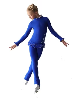 IceDress Figure Skating Outfit - Thermal - Minx (CornFlower With White) -Online Skating Store 2c244d2651f0 93489 57054.1582481204