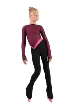 IceDress - Figure Skating Training Overalls - Vector (Pink) -Online Skating Store 3.1672311359 09586.1672314588