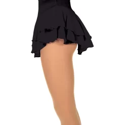Jerry's 312 Two Tier Figure Skating Skirts - Black