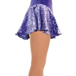 Jerry's 318 Swirl Figure Skating Skirts - Purple