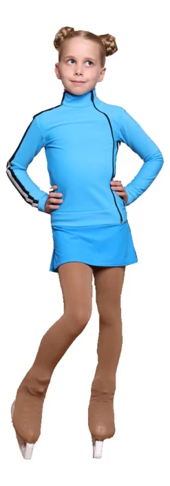 IceDress Figure Skating Jacket - Thermal - Olympus (Blue With Black Lamps) -Online Skating Store 362c259095db 38179 36586.1601477576