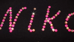 Personalized Ice Skating Jacket With Pink "Neon Swirls" Applique (Final Sale) -Online Skating Store 3 19848.1578403378