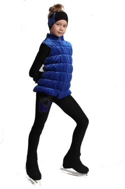 IceDress Figure Skating Vest - Thermal - Velvet (Cornflower) -Online Skating Store 3 28696 99984 40273 45965.1582522058
