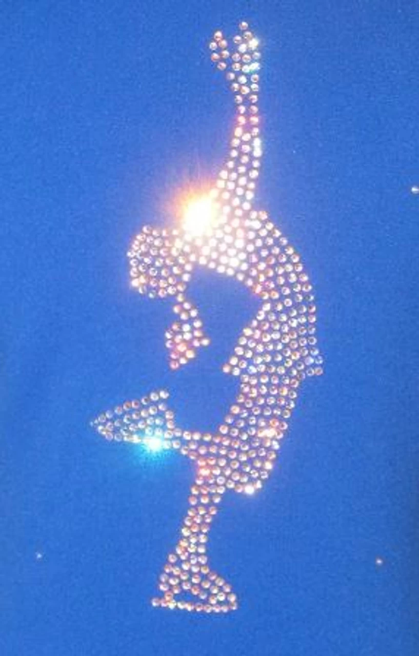 Blue Figure Skating Jacket With "Layback" Applique 3 Blue Figure Skating Jacket With "Layback" Applique - Image 3