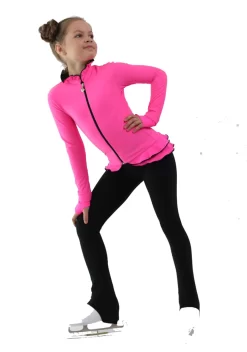 IceDress Figure Skating Jacket - Thermal - Minx (Hot Pink With Black) -Online Skating Store 3 88924 84013.1582443121