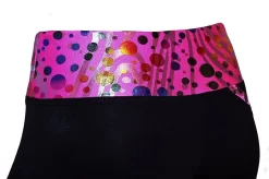 Criss Cross Poly/Spandex Party Pink Ice Skating Pants -Online Skating Store 3 93144.1667940553