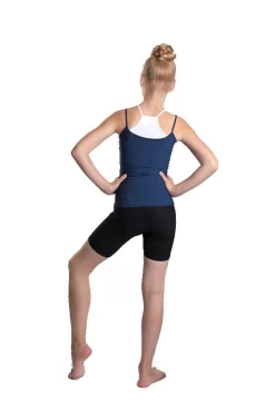 IceDress - Two-color Figure Skating Cami Top (Dark Blue And White) -Online Skating Store 4.1672310653 37799.1672314470