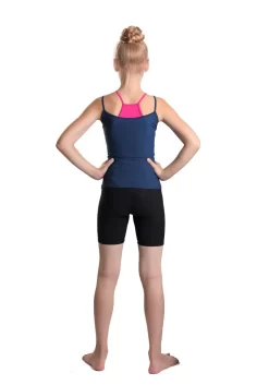 IceDress - Two-color Figure Skating Cami Top (Dark Blue And Fuchsia) -Online Skating Store 4.1672310724 28845.1672314477